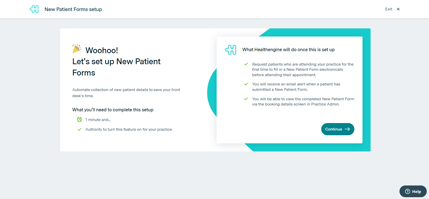 Activating and configuring New Patient Forms for your Practice - 2