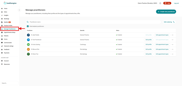 Adding, Editing and Deleting Practitioners - 14