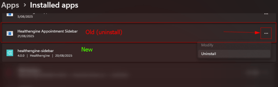 How to Uninstall the old Legacy Version of Sidebar - 2