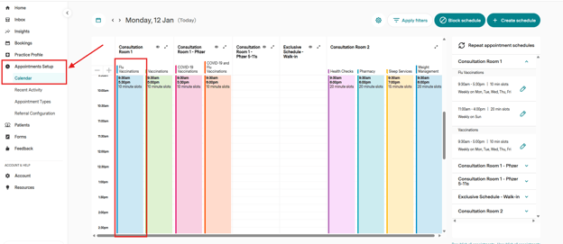 Managing Patient Bookings (Pharmacy) - 1