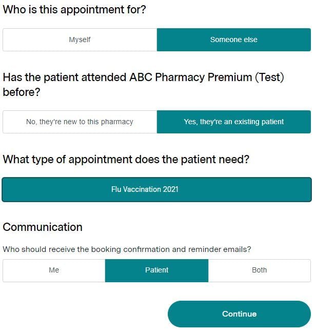 Managing Patient Bookings (Pharmacy) - 9